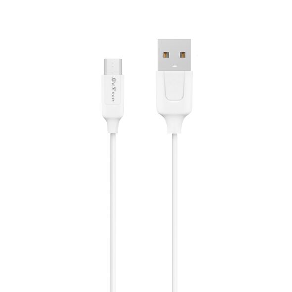 Φορτιστής δικτύου DeTech DE-32QCM, 18W, καλώδιο Micro USB, 2 x USB F, QC, λευκό - 40325