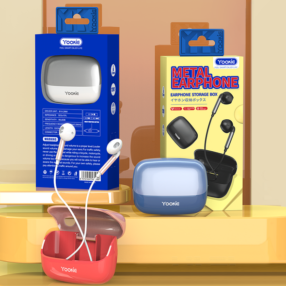 Κινητά ακουστικά με μικρόφωνο Yookie BOX203, Διαφορετικα χρωματα - 20638