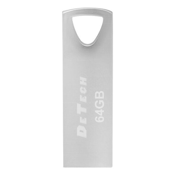 Μνήμη USB DeTech, 64GB, USB 3.0, Ασημένιο - 62039