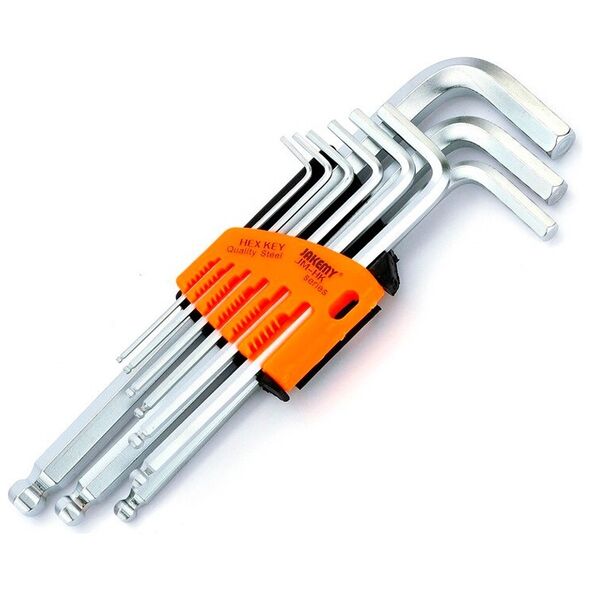 Hex key set Jakemy JM-HK2-1, 9 pieces, CR-V - 17645