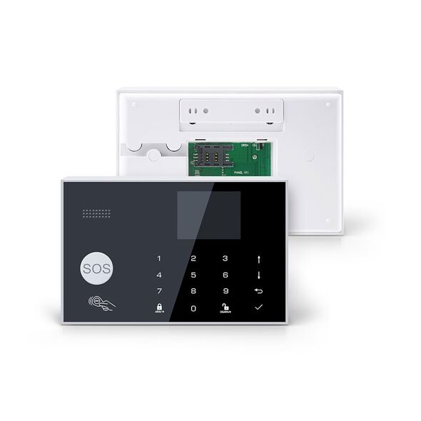 Smart alarm system No brand PST-G30, 8in1, GSM, Wi-Fi, Tuya Smart, White - 91014