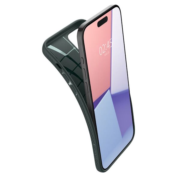 Spigen Husa pentru iPhone 15 Pro Max - Spigen Liquid Air - Abyss Green 8809896749138 έως 12 άτοκες Δόσεις