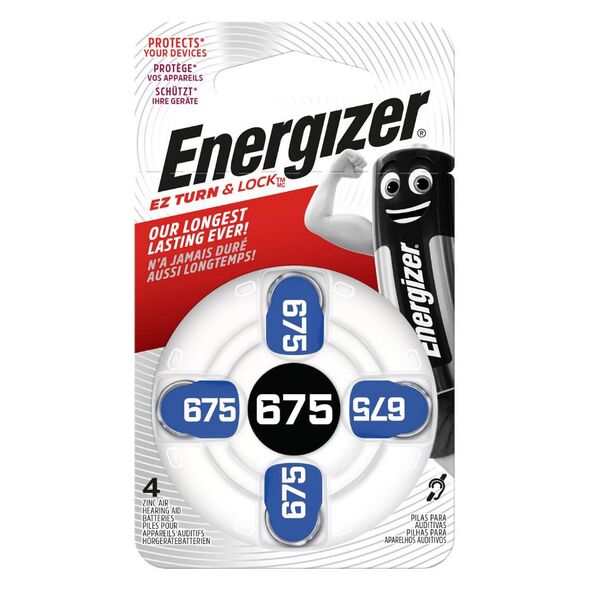 Energizer Μπαταρίες Ακουστικών Βαρηκοΐας 675 1.4V 4τμχ (22579673) (ENE22579673) έως 12 άτοκες Δόσεις