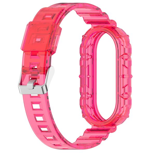 Techsuit Curea pentru Xiaomi Mi Band 8 / 8 NFC - Techsuit Watchband (W017) - Rose Red 5949419074231 έως 12 άτοκες Δόσεις