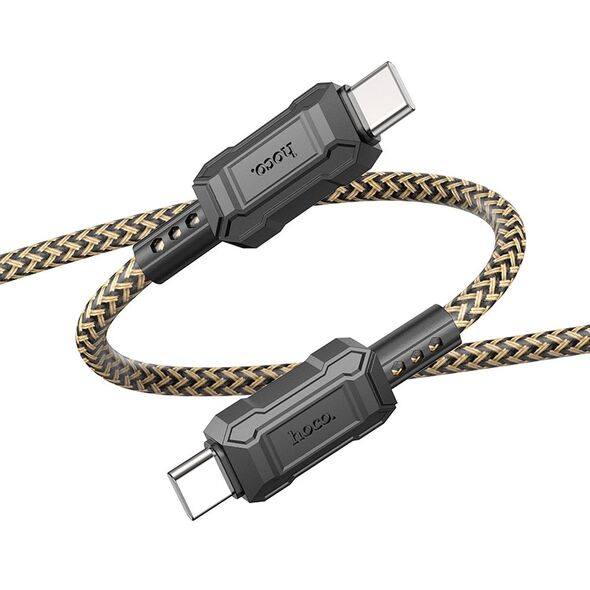 HOCO - X94 Leader DATA CABLE Type-C To Type-C PD 60W GOLD HOC-X94c-GD 69022 έως 12 άτοκες Δόσεις