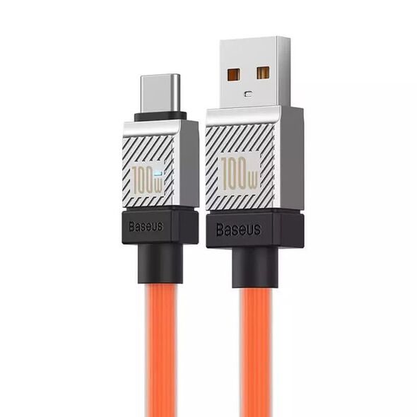 Baseus Cablu de Date USB to Type-C Super Fast Charging PD100W, 2m - Baseus CoolPlay Series (CAKW000707) - Orange 6932172626877 έως 12 άτοκες Δόσεις