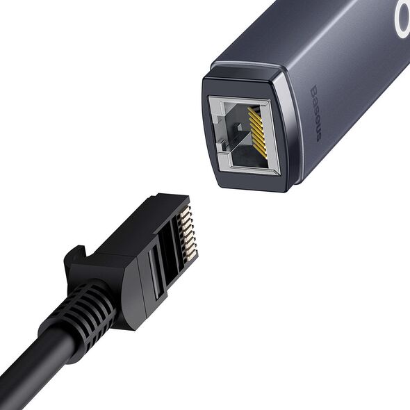 Baseus Adaptor USB-C la RJ45 LAN Port, 100Mbps - Baseus Lite Series (WKQX000213) - Gray 6932172606107 έως 12 άτοκες Δόσεις