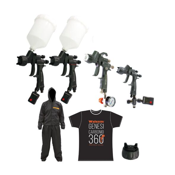 Walcom Master Kit (ø1.2mm) - 4 Guns & Spray Suit