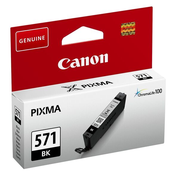 Canon Μελάνι Inkjet CLI-571BK Black (0385C001) (CANCLI-571BK) έως 12 άτοκες Δόσεις