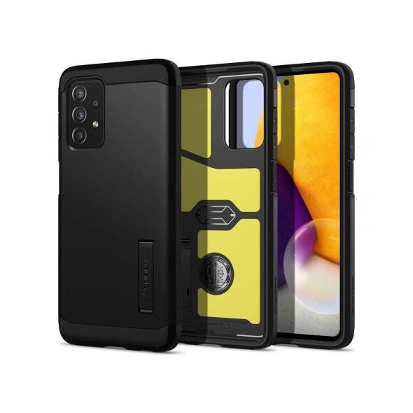 Θήκη TPU & PC Spigen Tough Armor Samsung A725F Galaxy A72 4G/ A726B Galaxy A72 5G Μαύρο 8809756641893 8809756641893 έως και 12 άτοκες δόσεις