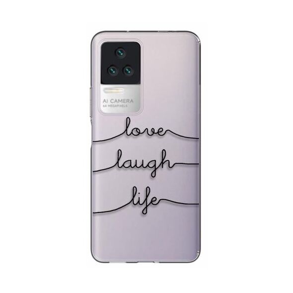 Θήκη TPU inos Xiaomi Poco F4 5G Art Theme Love-Laugh-Life 5205598161064 5205598161064 έως και 12 άτοκες δόσεις