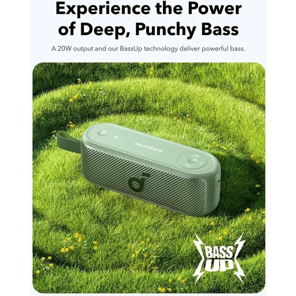 Anker Boxa Portabila Waterproof IPX7, 20W - Anker SoundCore Motion 100 (A3133061) - Green 0194644175948 έως 12 άτοκες Δόσεις