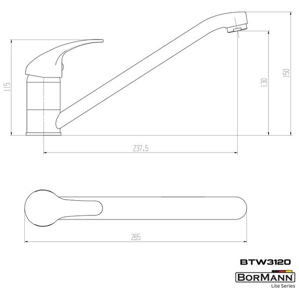 Bormann Elite Btw3120 Μπαταρια Κουζινας Star 35mm Αναμεικτικη 450g 026129 έως 12 Άτοκες Δόσεις