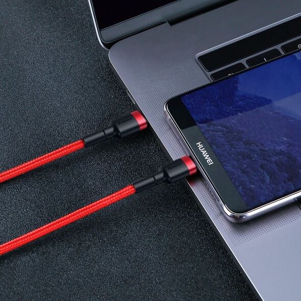 Baseus Baseus Cafule PD2.0 60W flash charging USB For Type-C cable (20V 3A) 2m Red 020902  CATKLF-H09 έως και 12 άτοκες δόσεις 6953156285224