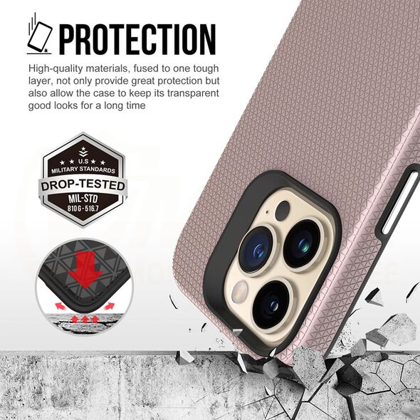 Vmax Triangle Case for iPhone 14 6,1&quot; rose gold