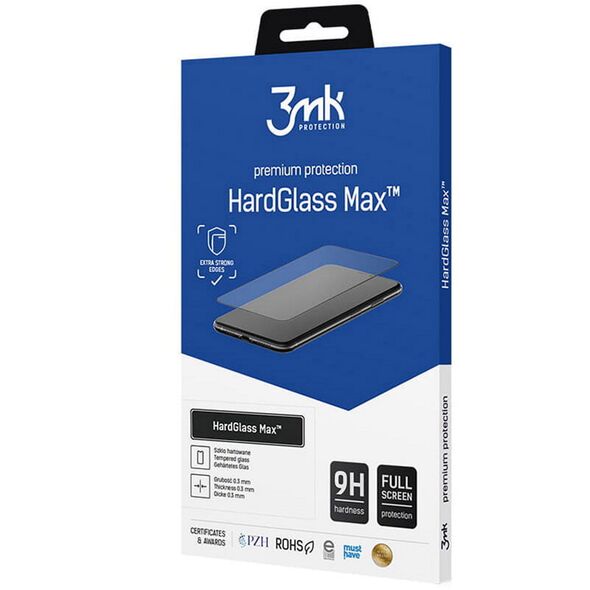 3mk tempered glass HardGlass Max for Samsung Galaxy A24 4G/A25 5G black frame