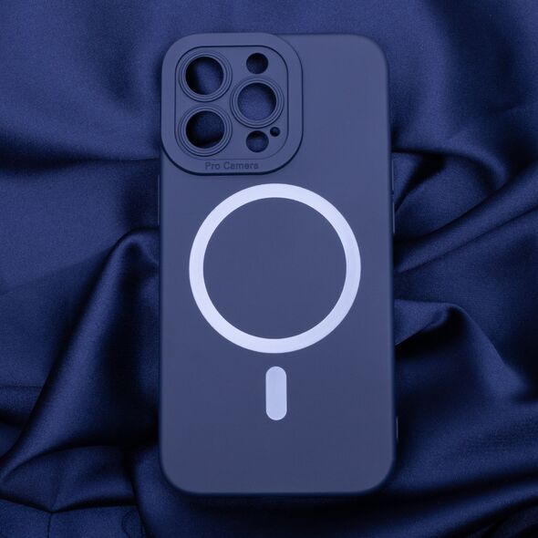 Silicon Mag case for iPhone 12 Pro 6,1&quot; dark blue