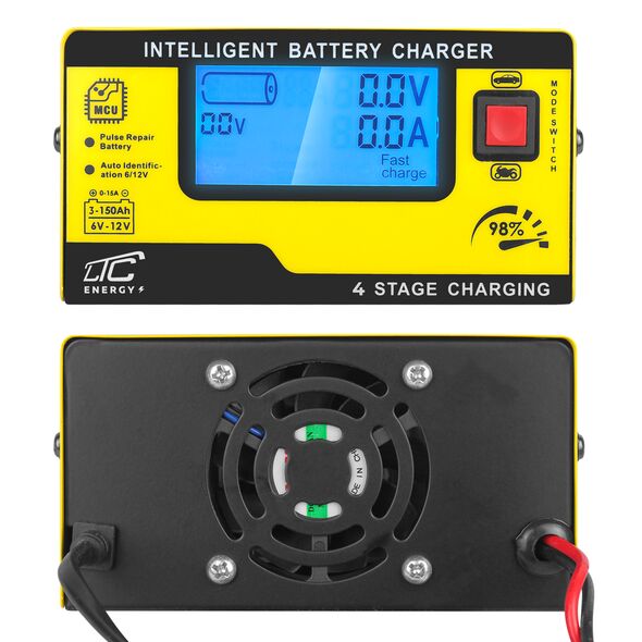 Automatic charger, LTC 6V/12V 15A microprocessor rectifier