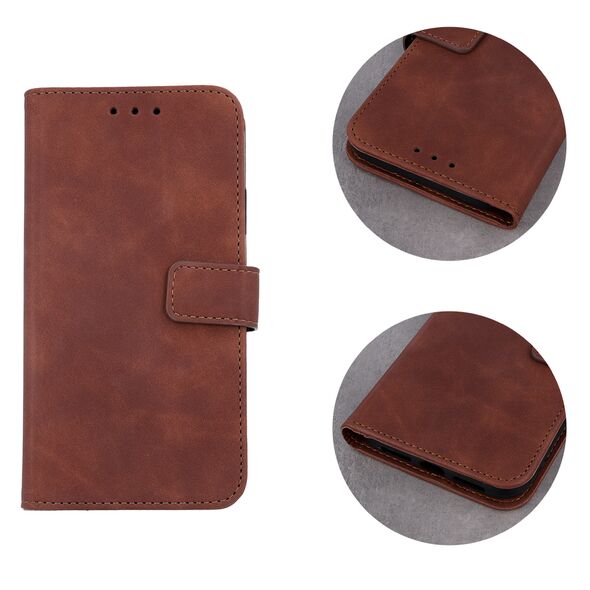 Smart Velvet case for Samsung Galaxy S24 Ultra brown