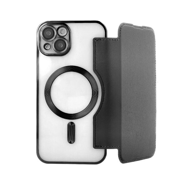 Smart Chrome Mag case for iPhone 15 Pro 6,1&quot; black