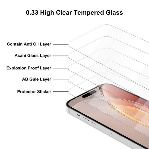 Tempered glass 2,5D Premium for Xiaomi Redmi Note 12 Pro 4G