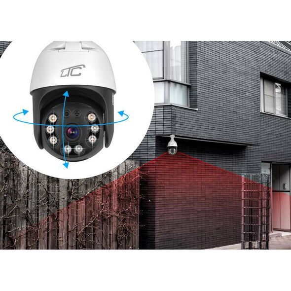 Internet Rotary Camera IP socket E27 IP65 PTZ 5Mpix 230V SMART LTC VISION