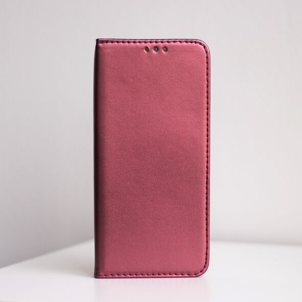 Smart Magnetic case for Samsung Galaxy S23 Plus burgundy