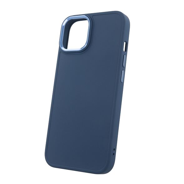 Satin case for iPhone 14 6,1&quot; dark blue