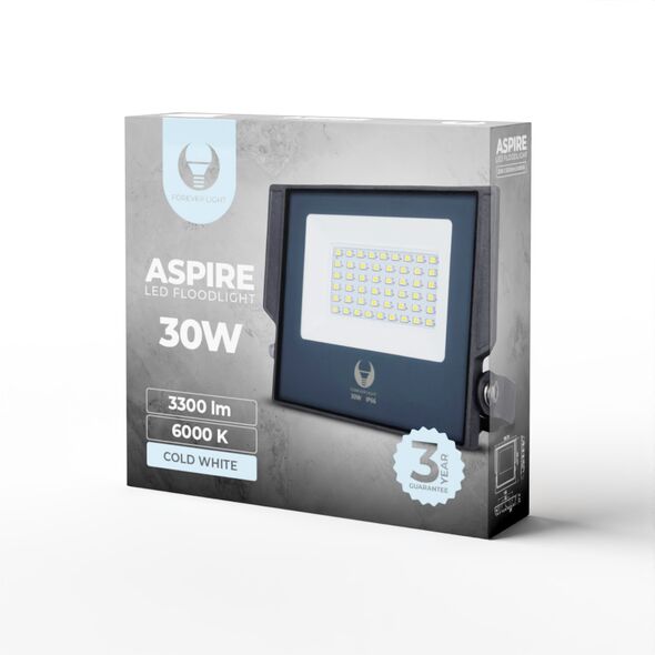 Floodlight LED ASPIRE 30W 6000K 3300lm 230V Forever Light