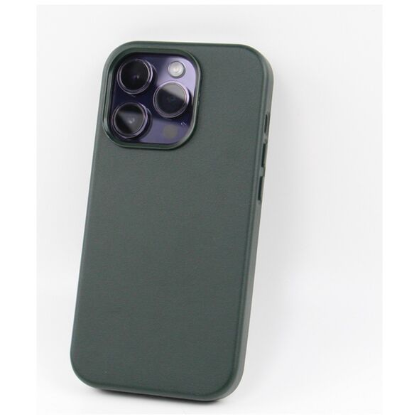 Mag Leather case for do iPhone 15 Pro 6,1&quot; dark green 5907457734593