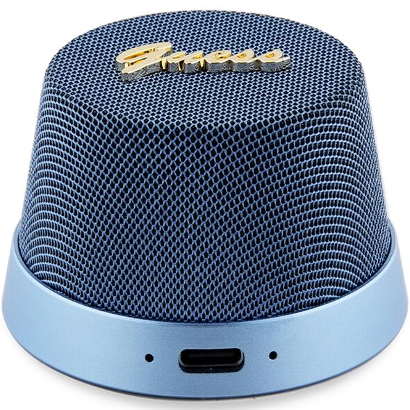 Guess Bluetooth speaker GUWSC3ALSMB STAND MAGNETIC SCRIPT METAL blue 3666339220747