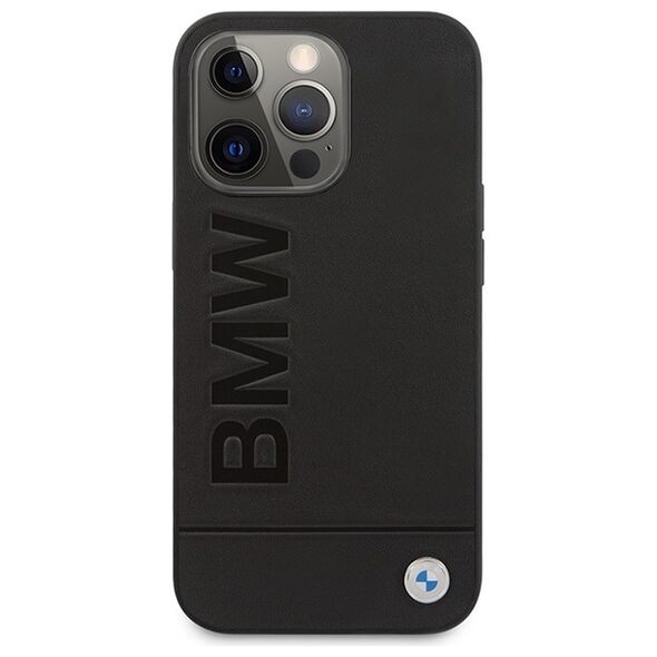 BMW case for iPhone 14 Pro 6,1&quot; BMHMP14LSLLBK black hard case Signature Logo Imprint MagSafe 3666339072209