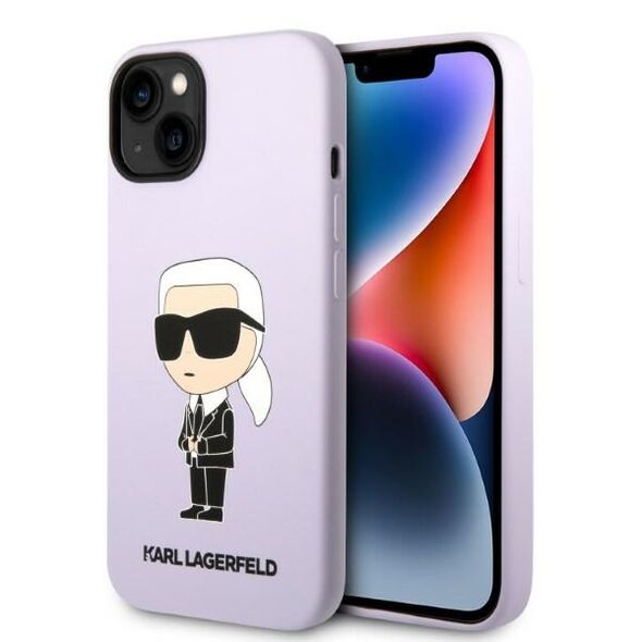 Karl Lagerfeld case for iPhone 14 Plus 6,7&quot; KLHCP14MSNCHBCP purple HC Silicone NFT Choupette 3666339086695