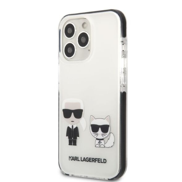 Karl Lagerfeld case for iPhone 13 Pro KLHCP13LTPEKCW black hard case Iconic Karl & Choupette 3666339048624