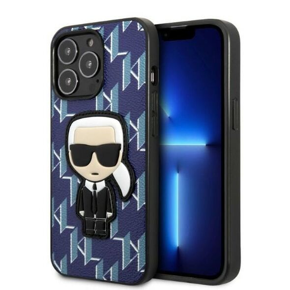 Karl Lagerfeld case for iPhone 13 Pro KLHCP13LPMNIKBL blue hard case Monogram Iconic Karl 3666339049508