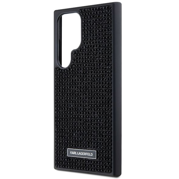 Karl Lagerfeld case for Samsung Galaxy S24 Ultra KLHCS24LHDSPRK black HC RHINESTONE LOGO METAL PLATE 3666339241896