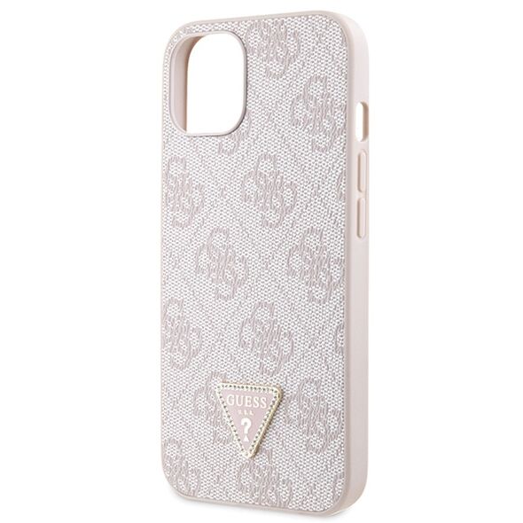 Guess case for iPhone 13 6,1&quot; GUHCP13MP4TDSCPP pink HC PU Leather Metal Logo Strass Crossbody 3666339147150