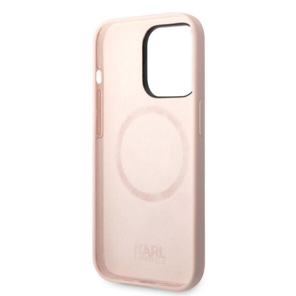 Karl Lagerfeld case for iPhone 14 Pro Max 6,7&quot; KLHMP14XSNIKBCP pink hardcase Silicone Ikonik Magsafe 3666339087678