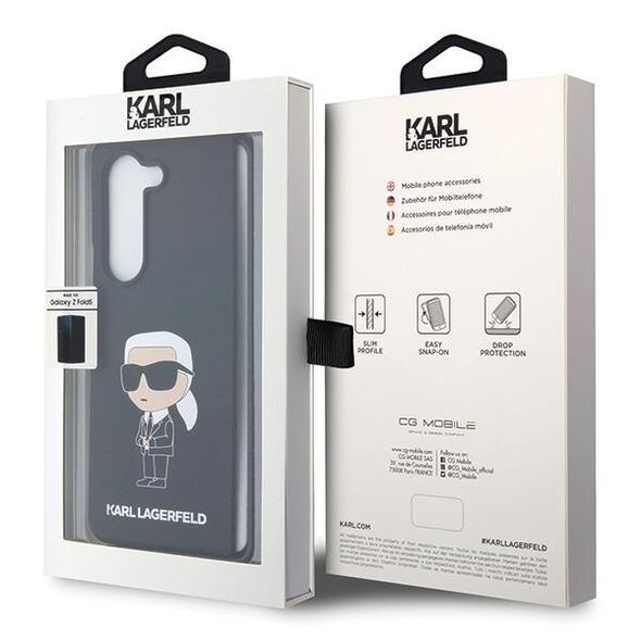 Karl Lagerfeld case for Z Fold5 KLHCZFD5SNIKBCK black Silicone Ikonik 3666339174064