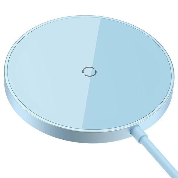 Wireless Charger Baseus Simple Mini 3, Qi, 15W, Blue - 40382 έως 12 άτοκες Δόσεις