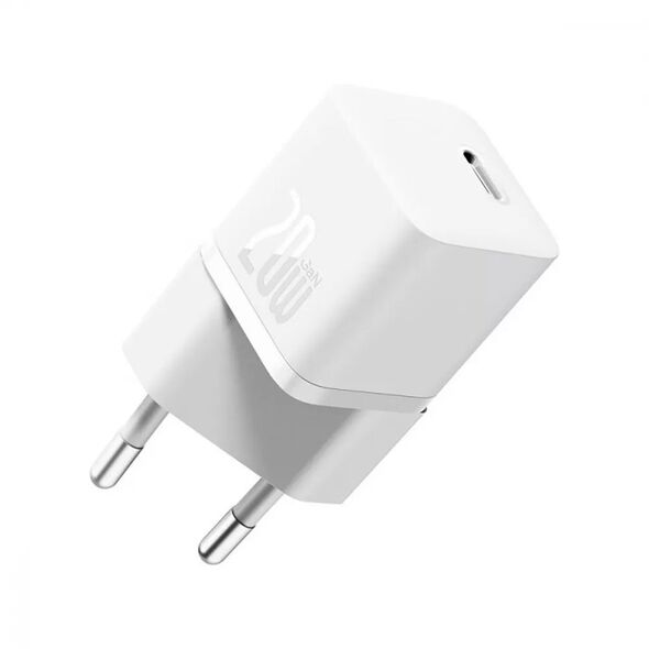 Network charger Baseus GaN5S Fast Charger 1C, 20W, 1 x Type-C F, White - 40407 έως 12 άτοκες Δόσεις
