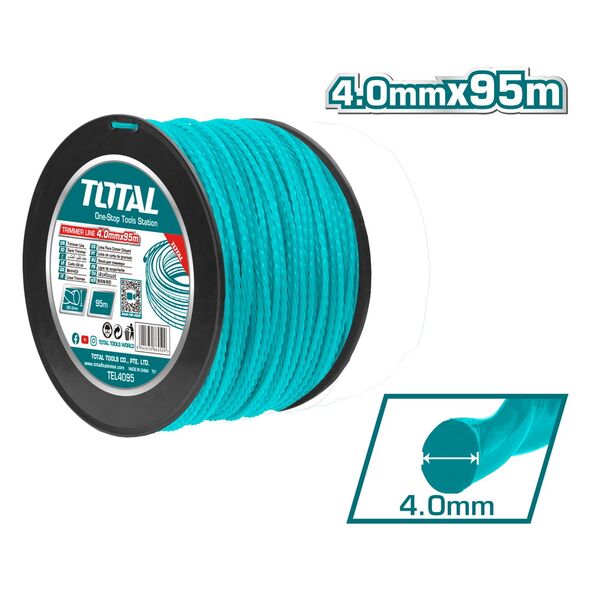 TOTAL ΜΕΣΙΝΕΖΑ ΕΛΙΚΟΕΙΔΗΣ ΣΕ ΚΑΡΟΥΛΙ 4mm - 95m (TEL4095) ως 12 Άτοκες Δόσεις