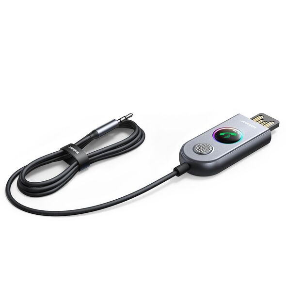 JoyRoom Receptor Audio Bluetooth 5.3, Jack 3.5mm, 1m - JoyRoom (JR-CB6) - Dark Gray 6956116756765 έως 12 άτοκες Δόσεις