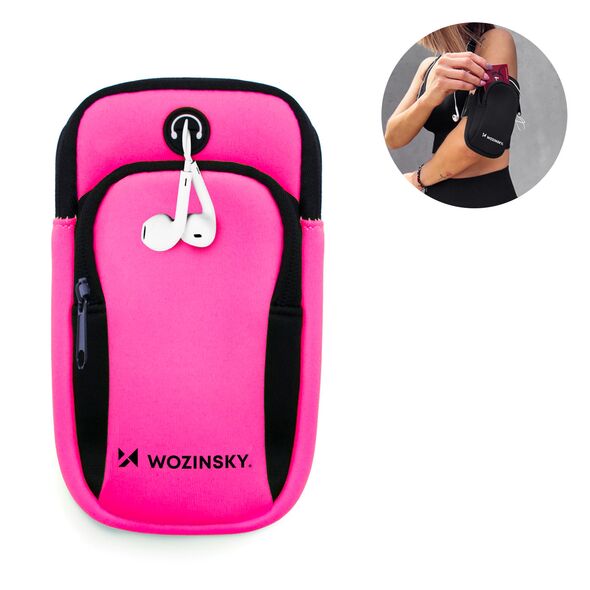 Wozinsky running phone armband pink (WABPI1)