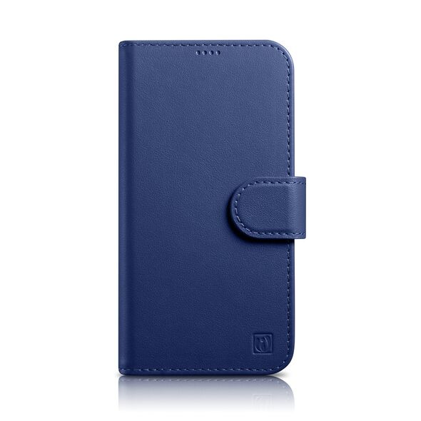 iCarer Wallet Case 2in1 Cover iPhone 14 Pro Max Leather Flip Case Anti-RFID Blue (WMI14220728-BU)