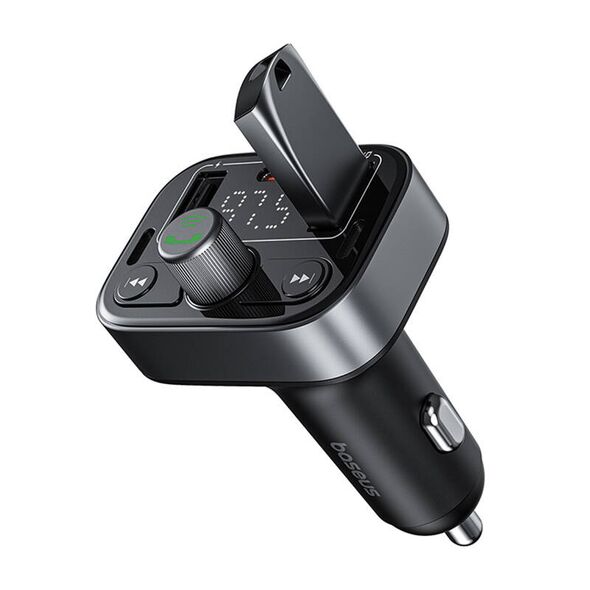 FM Transmitter Baseus Pro S-09, Black – 40499 έως 12 άτοκες Δόσεις