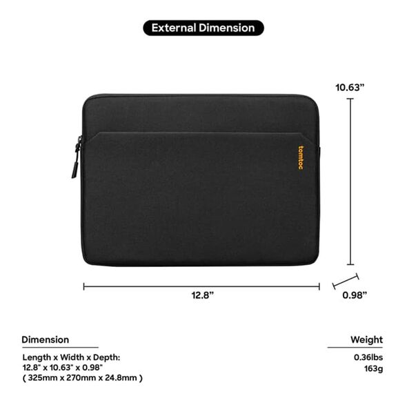 Tomtoc Husa Tabeta 12.9″ - Tomtoc Tablet Sleeve (B18B1P1) - Pink 6971937067067 έως 12 άτοκες Δόσεις