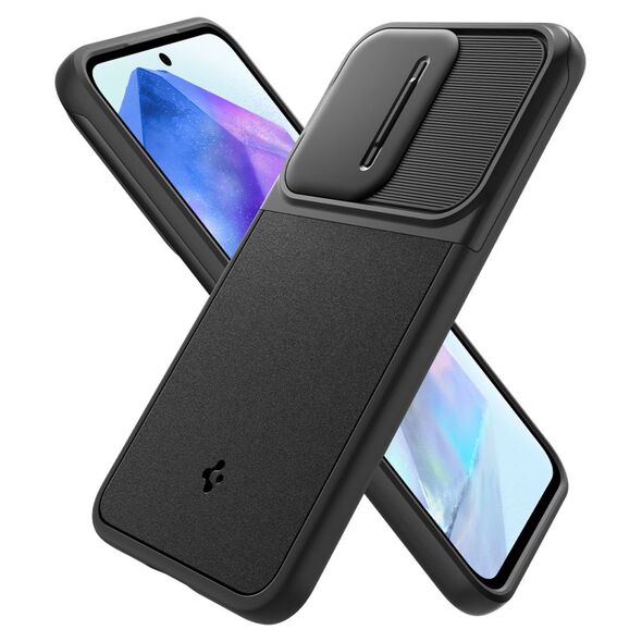 Spigen Husa Samsung Galaxy A55 5G - Spigen Optik Armor - Black 8809971224482 έως 12 άτοκες Δόσεις