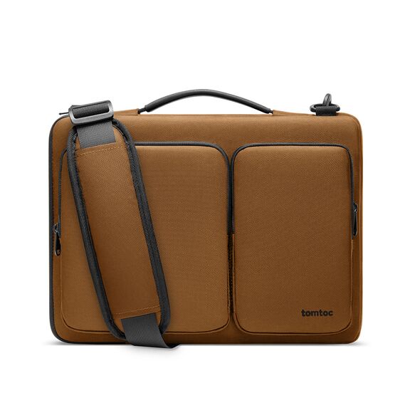 Tomtoc Geanta Laptop 14" - Tomtoc Defender Laptop Briefcase (A42D3Y1) - Brown 6971937065513 έως 12 άτοκες Δόσεις