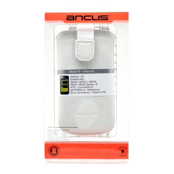 Ancus Θήκη Protect Ancus για Apple iPhone SE/5/5S/5C Old Leather Λευκή 04102 5210029006135